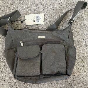 Baggallini Gray Pocket Travel Purse